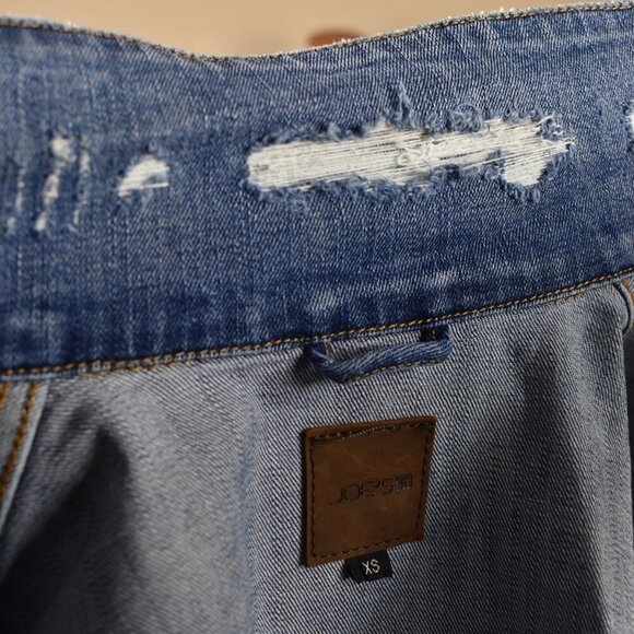 Joe's Jeans Distressed Denim Trucker Jacket - Picture 9 of 9